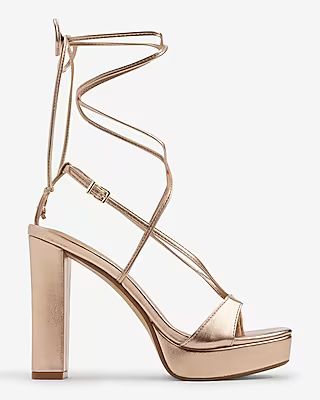 Strappy Heeled Sandals | Express