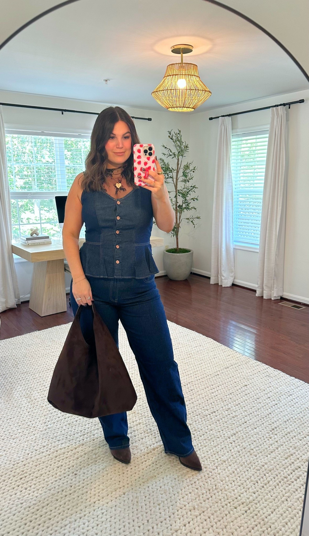 Midsize fall outfit idea from Gap! I shared this two piece denim set in my gap fall try on the other day but I love it soo much I had to style it! I added on this lace tank but honestly this set is soo cute on its own too! 

Lace tank - xl
Denim top - large tall
Jeans - 14 tall 
Booties - 10 



#LTKSeasonal #LTKStyleTip #LTKMidsize