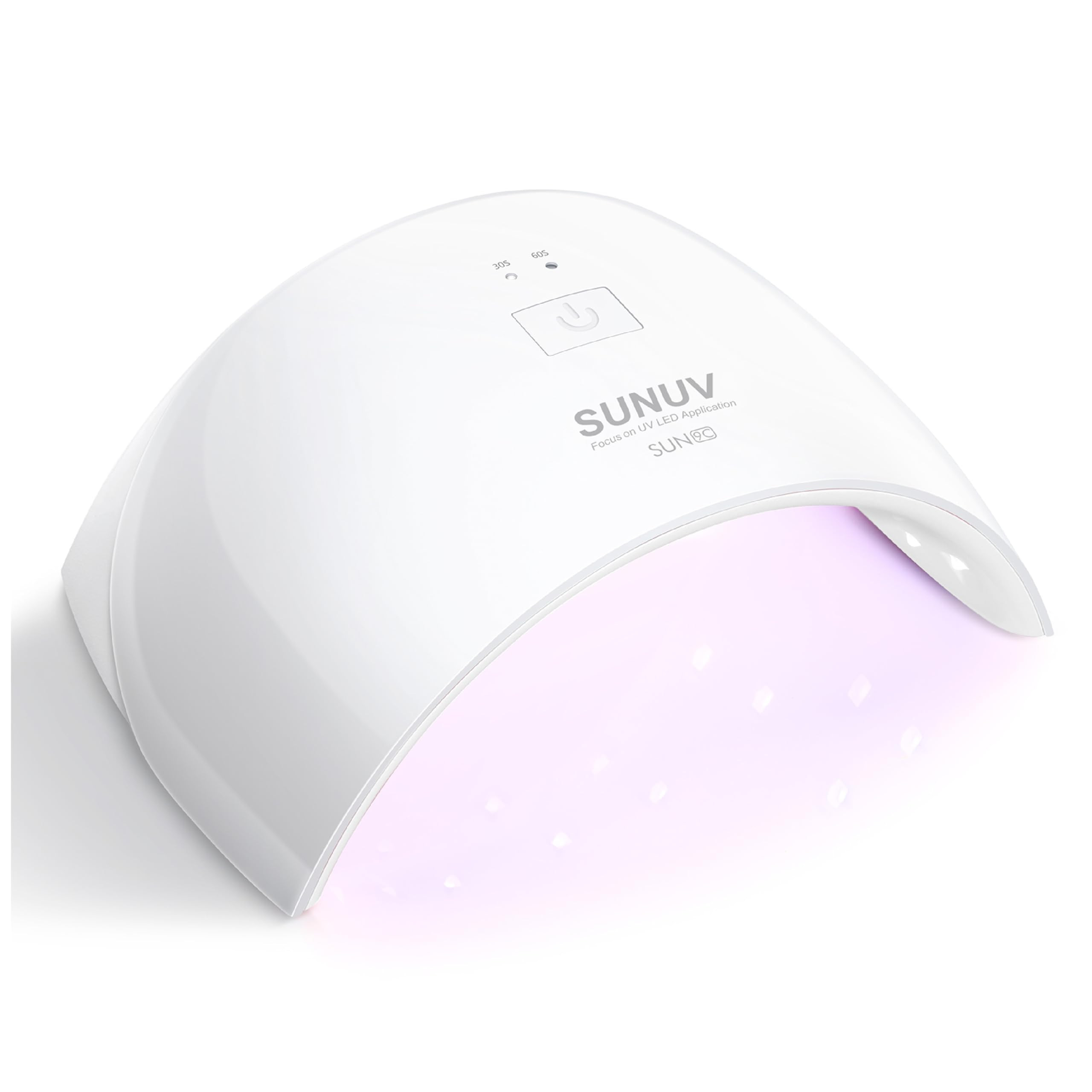 SUNUV LED UV Light for Nails, UV Dryer for Gel Polish Nail Lamp with Sensor 2 Timers SUN9C White ... | Amazon (US)