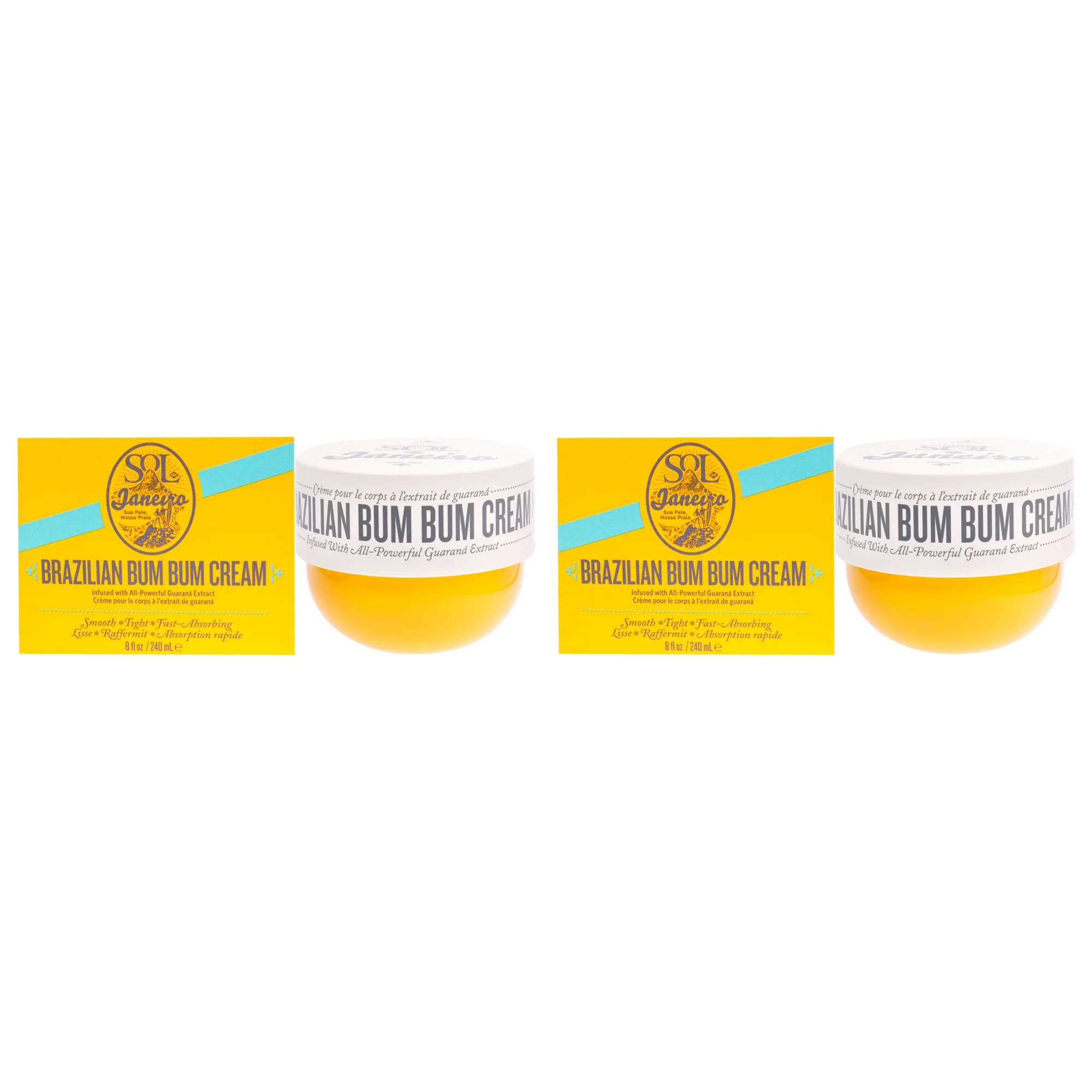 Brazilian Bum Bum Cream by Sol de Janeiro for Unisex - 8.1 oz Body Lotion - Pack of 2 | Shop Simon