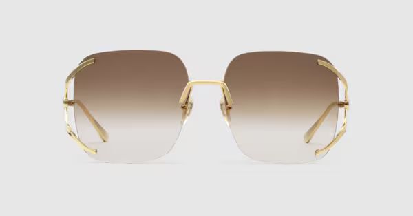 Square metal sunglasses | Gucci (UK)