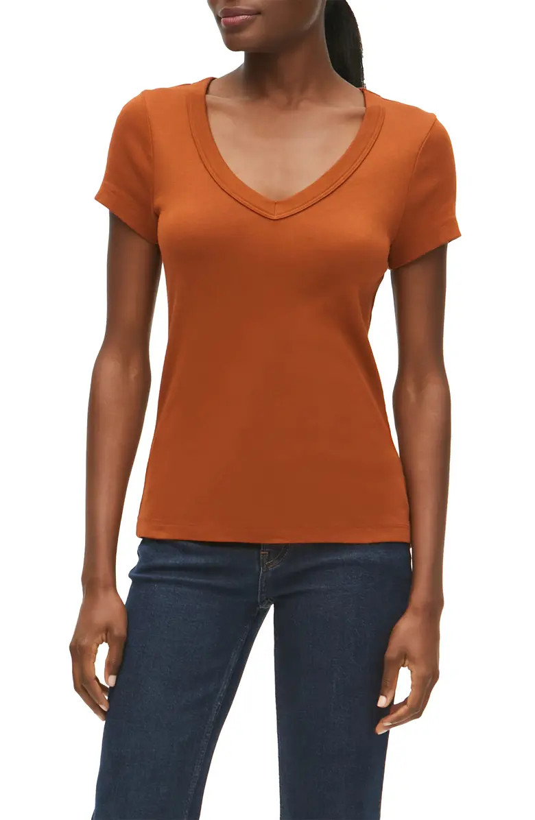 Niki V-Neck Cotton T-Shirt | Nordstrom