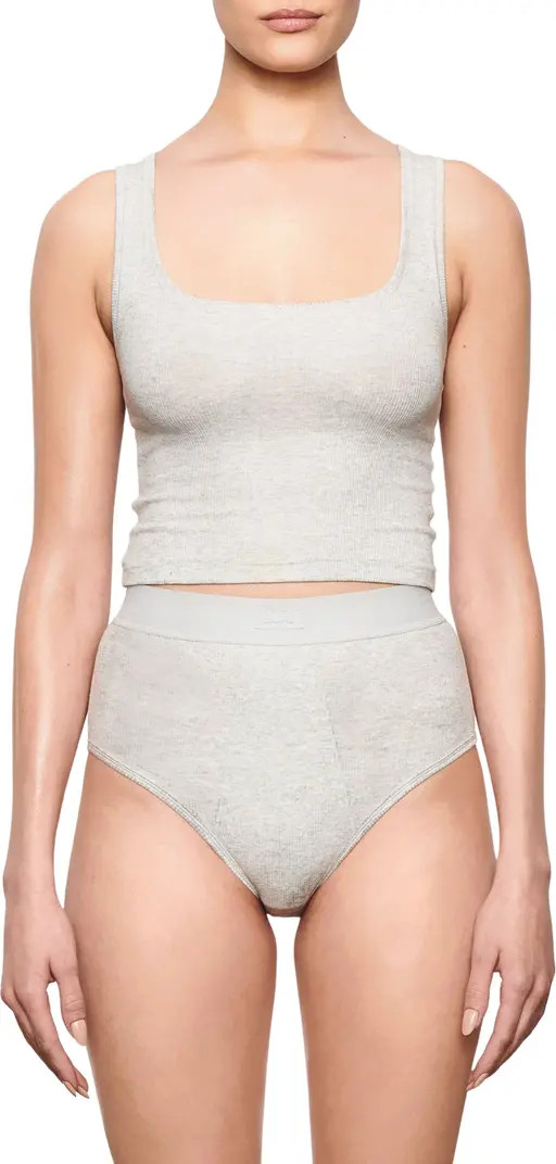 Stretch Cotton Rib Tank | Nordstrom