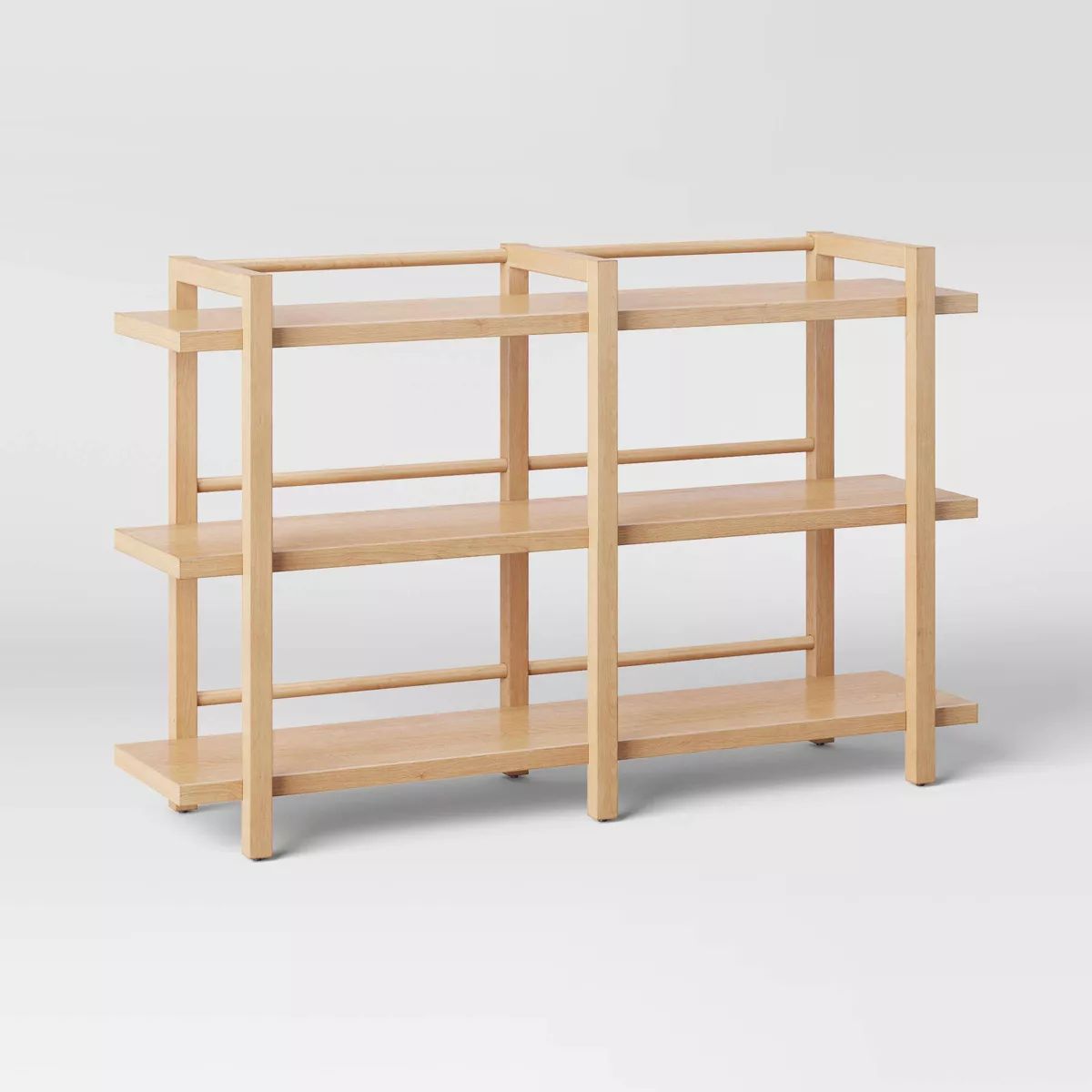 38" Hertford Wide Wood Horizontal Bookcase Brown - Threshold™ | Target