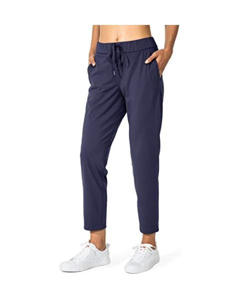 CRZ YOGA Womens 4-Way Stretch Ankle Golf Pants - 7/8 Dress Work Pants Pockets Athletic Travel Cas... | Amazon (US)