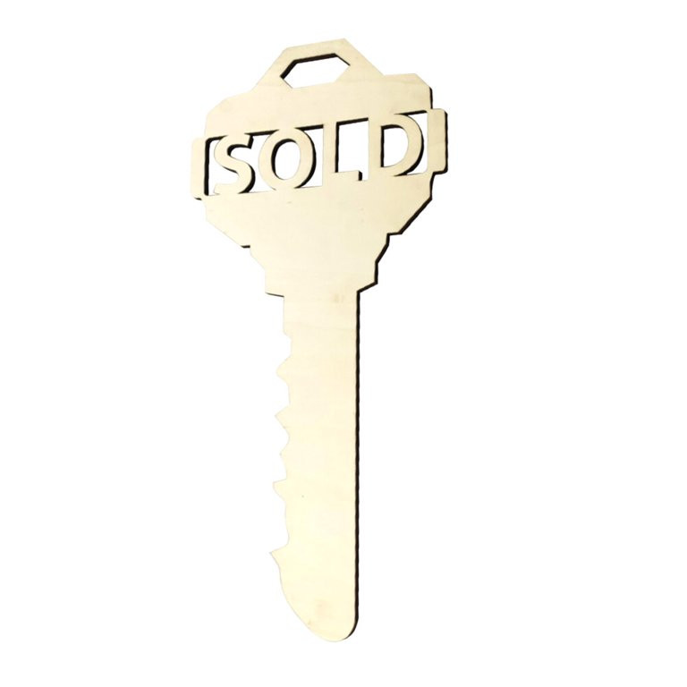 Qumonin Large Key-Shaped Sold Sign for Realtors & Homeowners | Walmart (US)