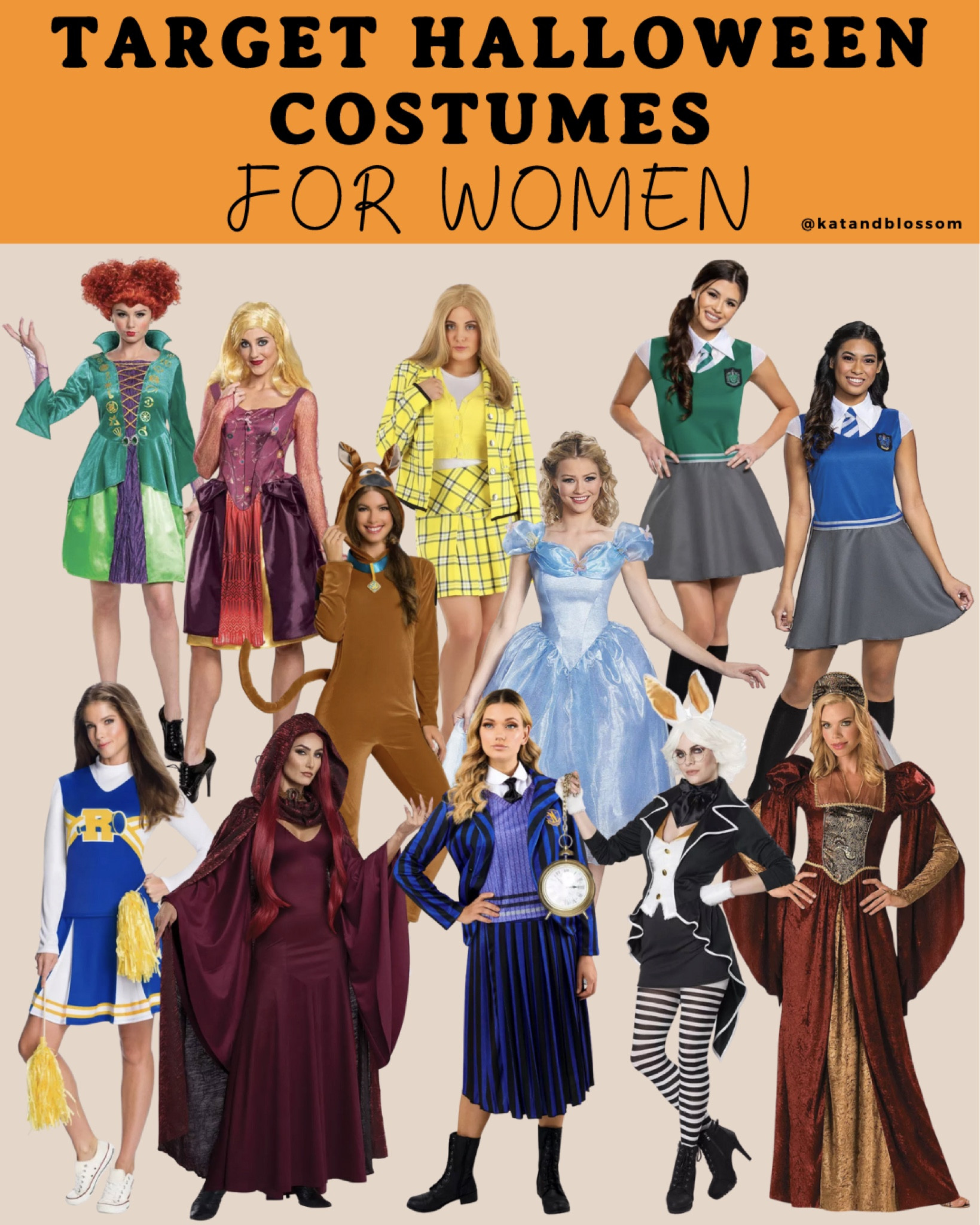 Cute creative and nostalgic Halloween costumes for women. Fantasy, movies, books, tv shows. 

#LTKHalloween #LTKSeasonal