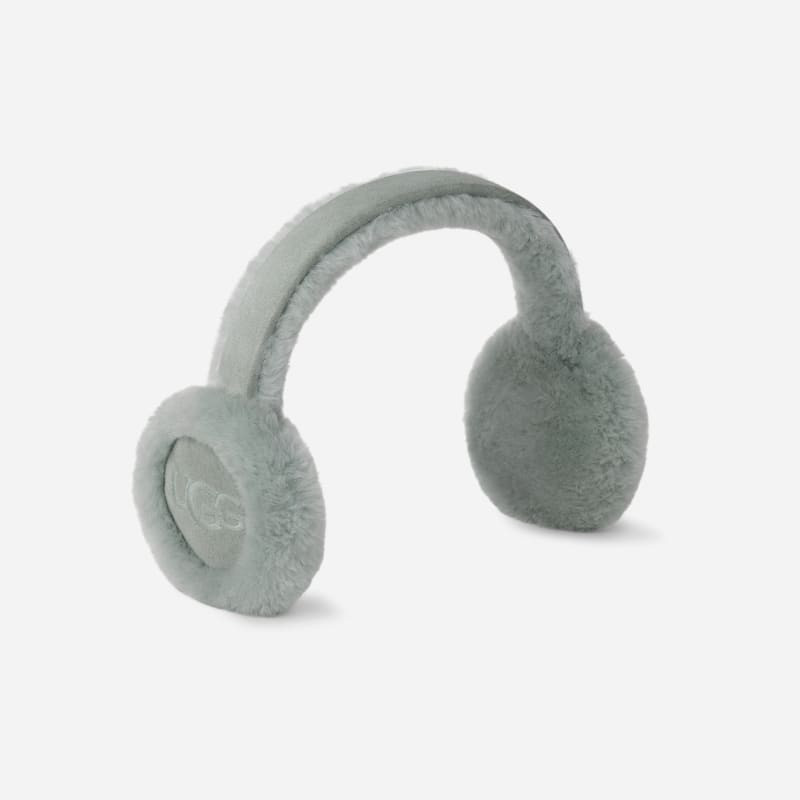 UGG® Women's Sheepskin Embroidery Earmuff in Grey Mist | UGG (US)