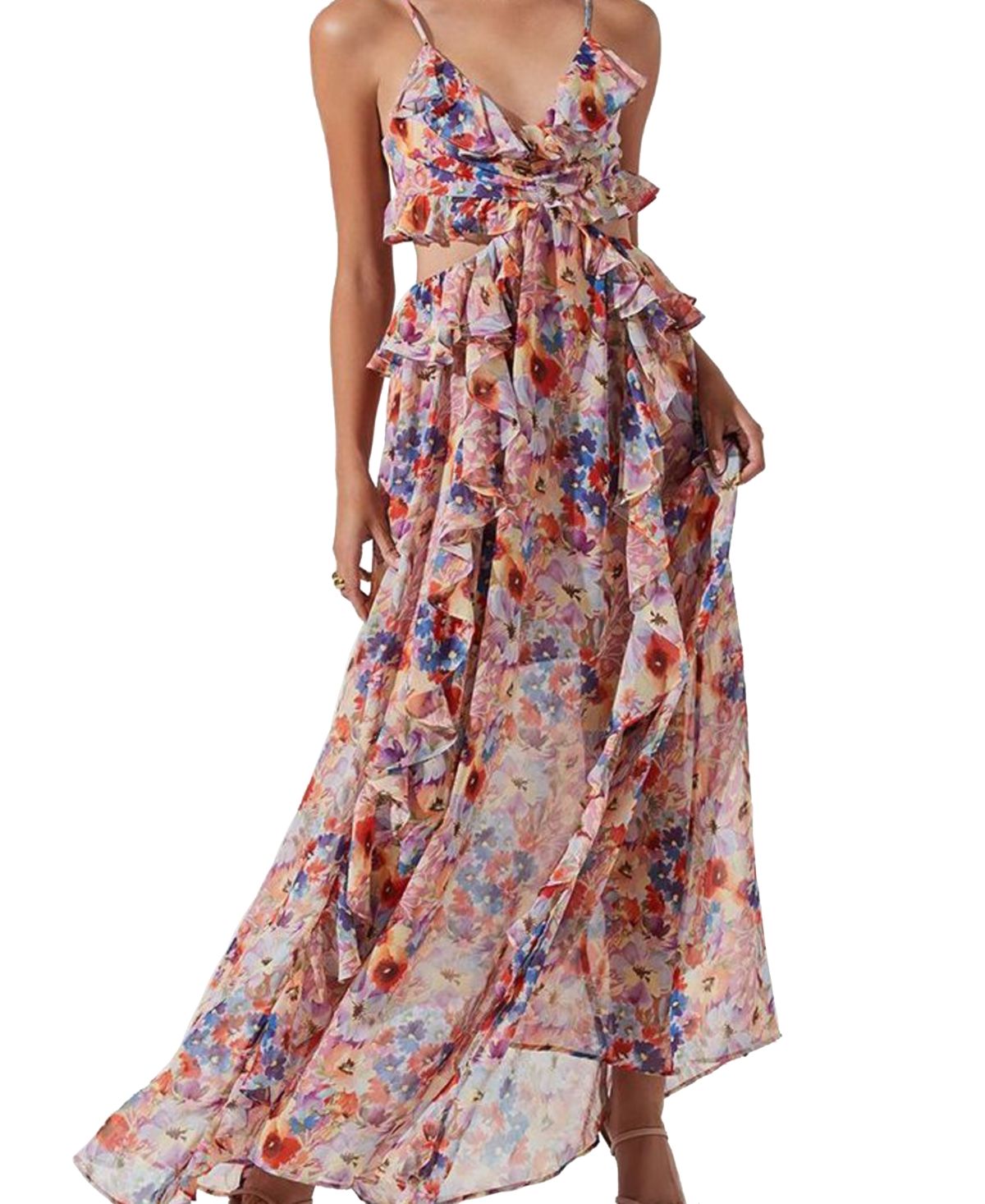 Astr the Label Women's Palace Floral-Print Ruffled Maxi Dress | Macys (US)