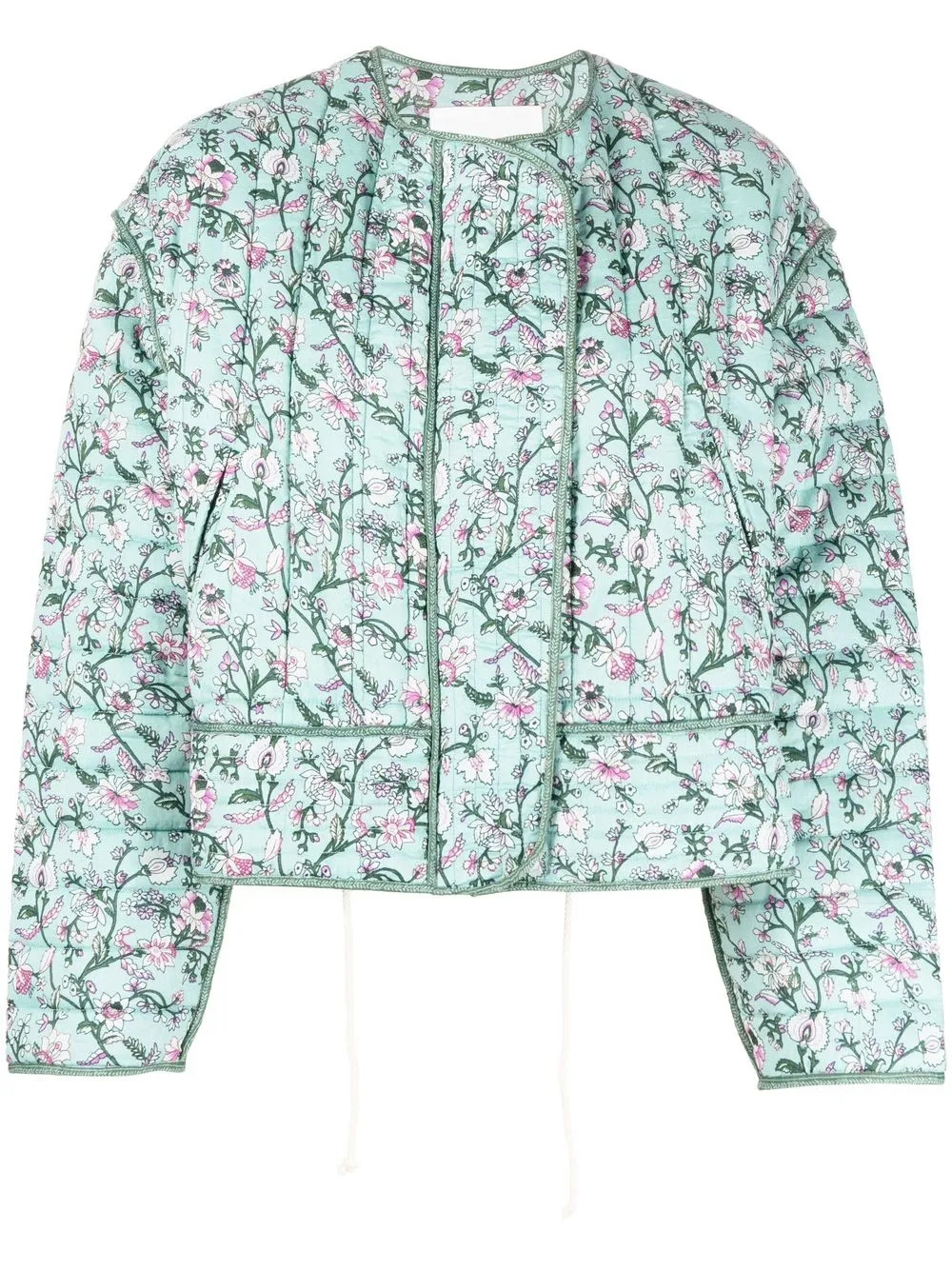 Gelio Floral-Print Quilted Jacket | Farfetch Global