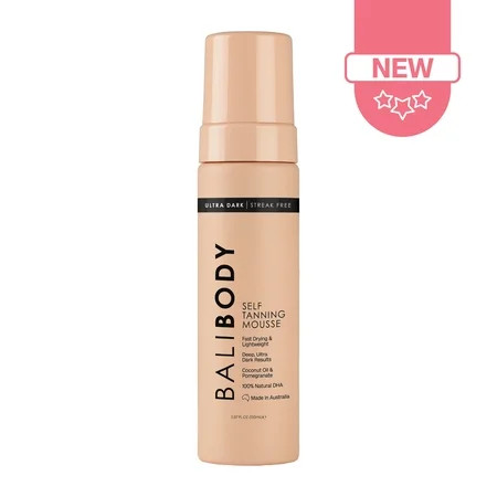 Bali Body Sunless Self Tanner Mousse Ultra Dark, 5.07 fl.oz | Walmart (US)