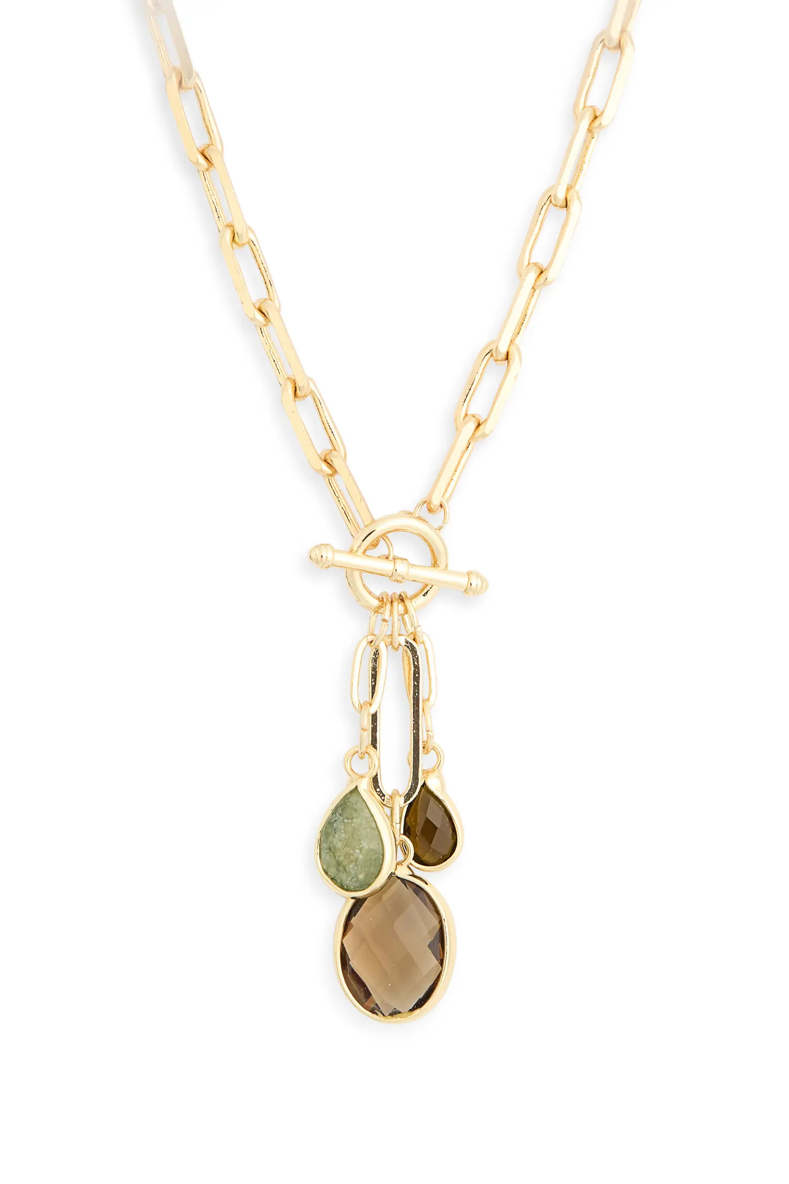 Leith Glass Pendant Toggle Necklace (Women) | Nordstromrack | Nordstrom Rack