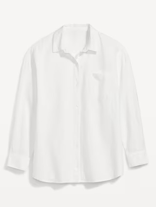 Oversized Boyfriend Shirt for Women | Old Navy (US)
