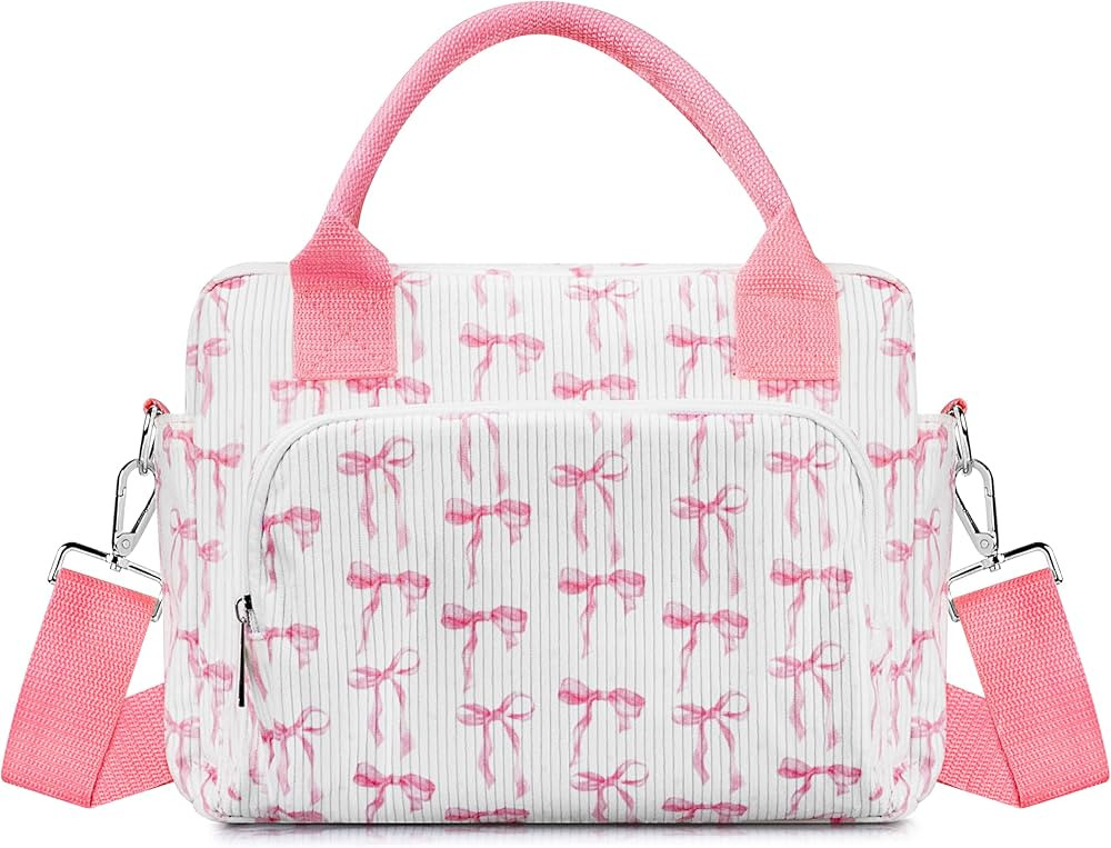 Lunch Box for Women Insulated Lunch Bag Cute Corduroy Lunch Tote Bags Lightweight Reusable Leakpr... | Amazon (US)