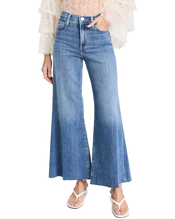 FRAME Women's Le Palazzo Crop Raw Fray Jeans | Amazon (US)