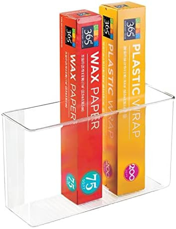 mDesign Plastic Adhesive Mount Storage Organizer Container for Kitchen or Pantry Wall Organizatio... | Amazon (US)