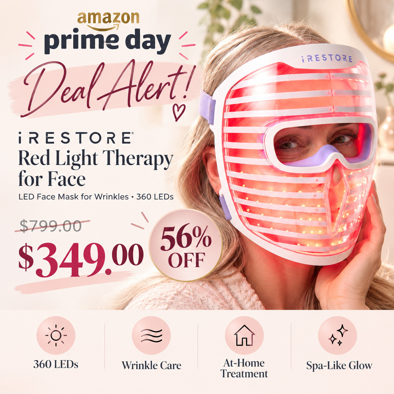 iRestore Red light therapy for face - Amazon Prime Deals  

 #LTKselfcare #LTKOver40 #LTKSaleAlert
