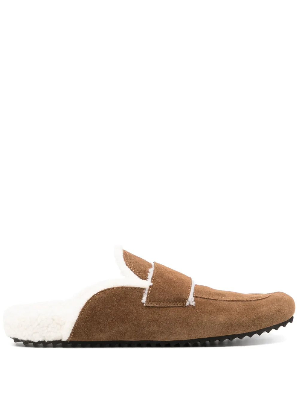 James Perse Suede Slippers | Brown | FARFETCH | Farfetch Global