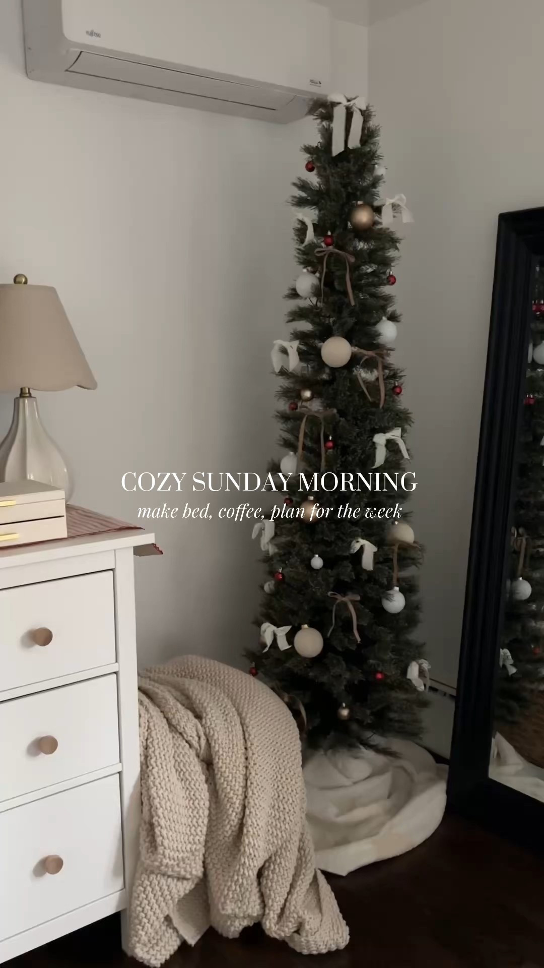 Snowy Sunday mornings consist of making my bed, coffee at home, and planning out my week 🤍❄️

Sundays are my favorite. I get to enjoy a slow morning and plan ahead so I feel ready and organized to take on the week’s to-dos.



Vlogmas, snowy morning, slow living, home vlog, coffee at home, Sunday reset, cozy home inspo, small home inspo, neutral aesthetic, Christmas decor, traditional Christmas inspo 

#LTKvlog #LTKHome #LTKFindsUnder50