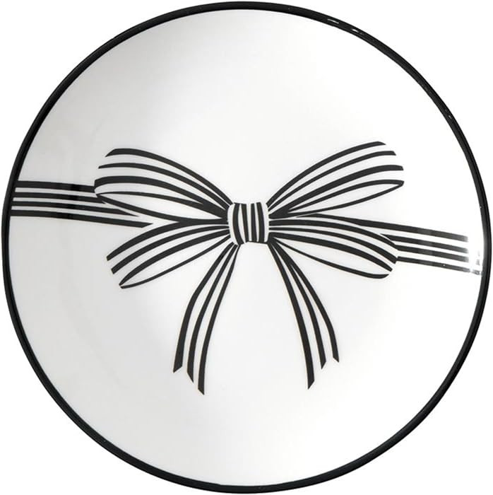 Santa Barbara Design Studio 4-Piece Appetizer Plates Set Black Rim Stamped Ceramic Dessert Plates... | Amazon (US)
