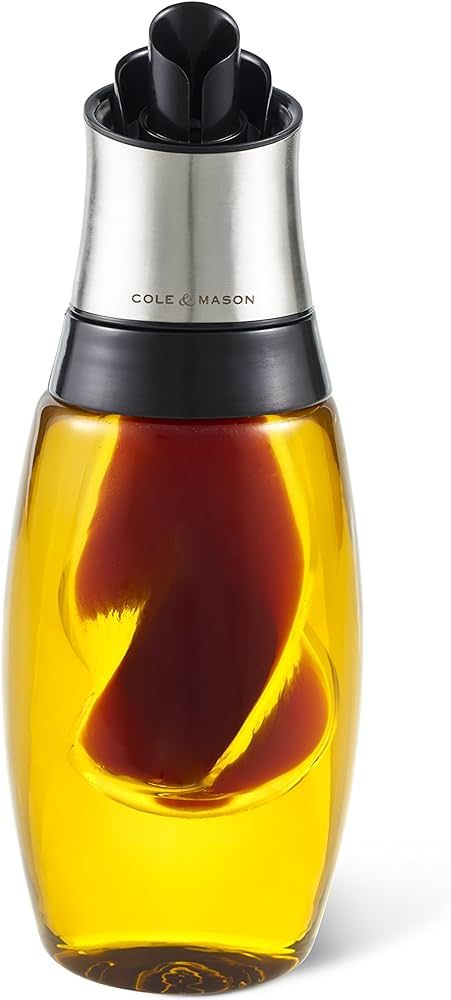 Cole & Mason Bristol Duo Oil (450ml) and Vinegar (50ml) Duo Pourer, Oil Dispenser/Vinegar Dispens... | Amazon (UK)
