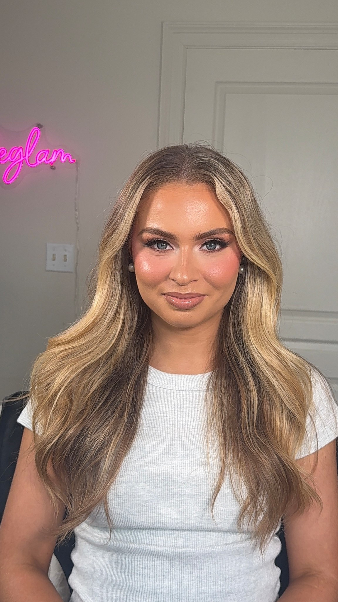 Pinky toned glam! 
Palette not linked (Lunar Beauty nude prism)