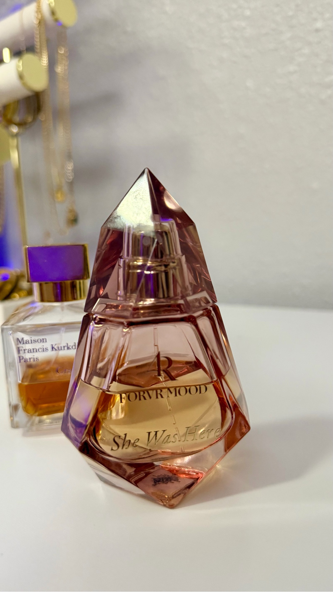 Lately I’ve been really intentional about fragrance layering, and this combo has become one of my absolute favorites.

I’m layering Maison Francis Kurkdjian Grand Soir with She Was Here from Forever Mood, and together they create the perfect soft-luxe, warm, long-lasting scent.

Grand Soir brings rich, amber warmth with smooth vanilla depth — bold, elegant, and confident. She Was Here softens the blend with a cozy sweetness that makes the scent feel intimate and wearable all day.

Together, they melt into an ambery vanilla moment that’s noticeable without being overpowering and lingers beautifully on the skin.



#LTKBeauty #LTKselfcare