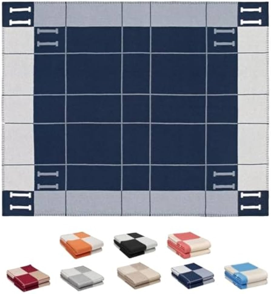 h Blanket Soft Throw Blanket Faux Fleece Cashmere Plaid Warm Shawl Thick Knitted Plush Cozy Comfy... | Amazon (US)