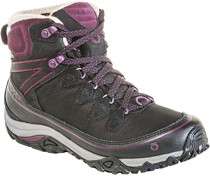 Oboz Juniper 6" Insulated B-Dry Hiking Boot - Women's Eclipse Black/Beet 6 | Amazon (US)