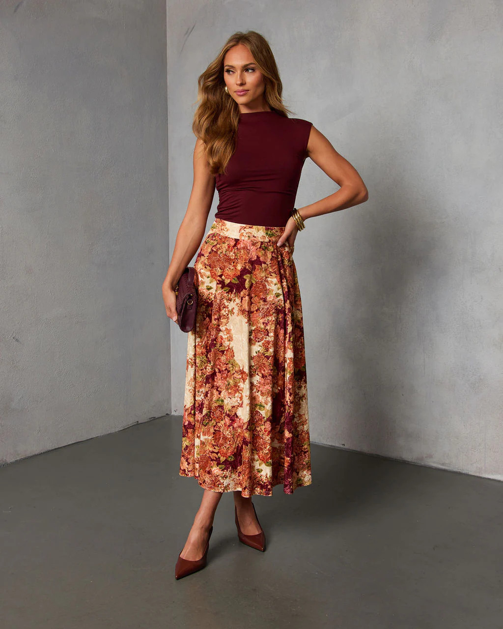 Bahia Bloom Printed Maxi Skirt | VICI