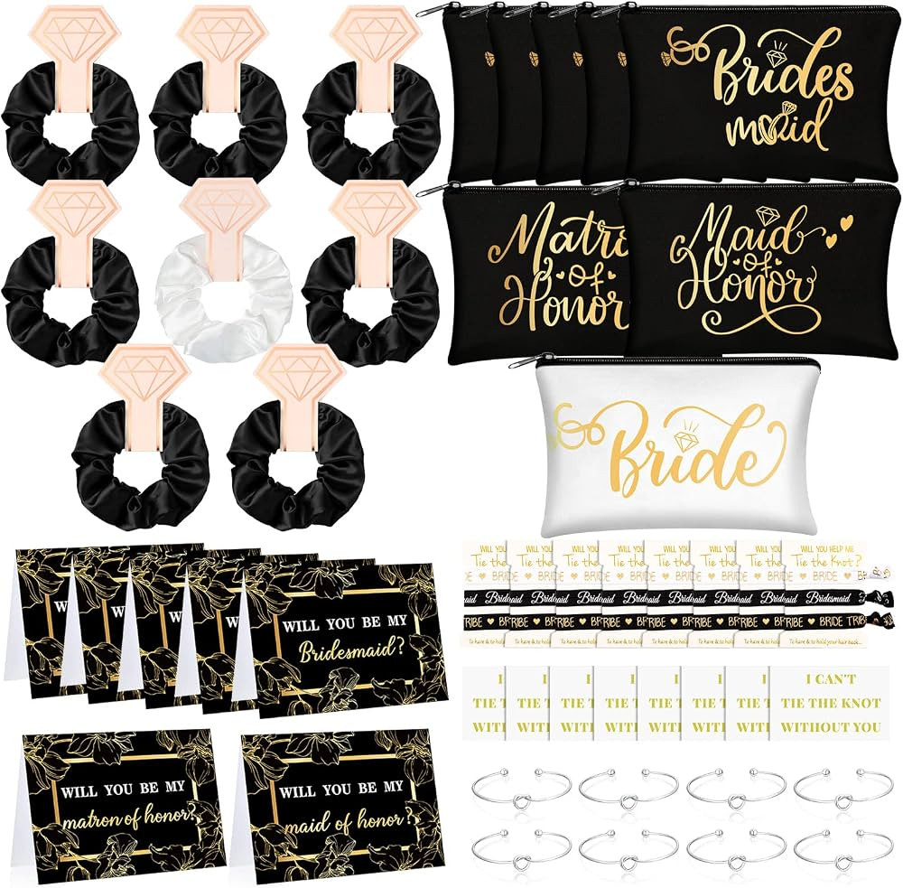 63 Pcs Bridesmaid Proposal Gifts Bulk Maid of Honor Gifts Matron of Honor Gifts Brides Bridesmaid... | Amazon (US)