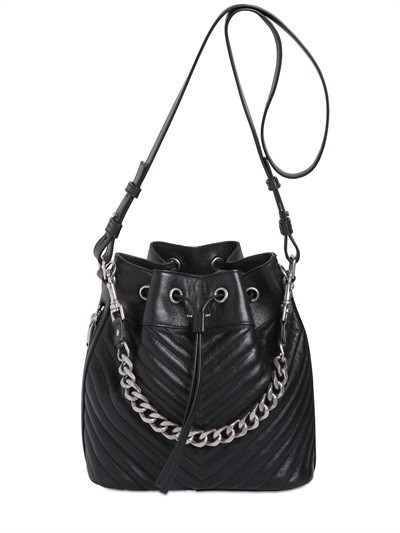 BORSA MEDIA "EMMANUELLE" IN PELLE IMPUNTURATA | Luisaviaroma