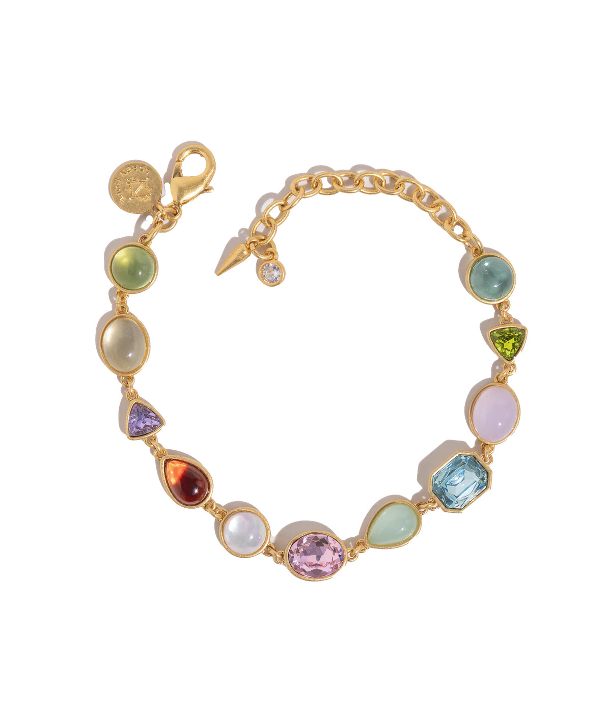 Tabitha Gem Link Bracelet in Multi | Over The Moon