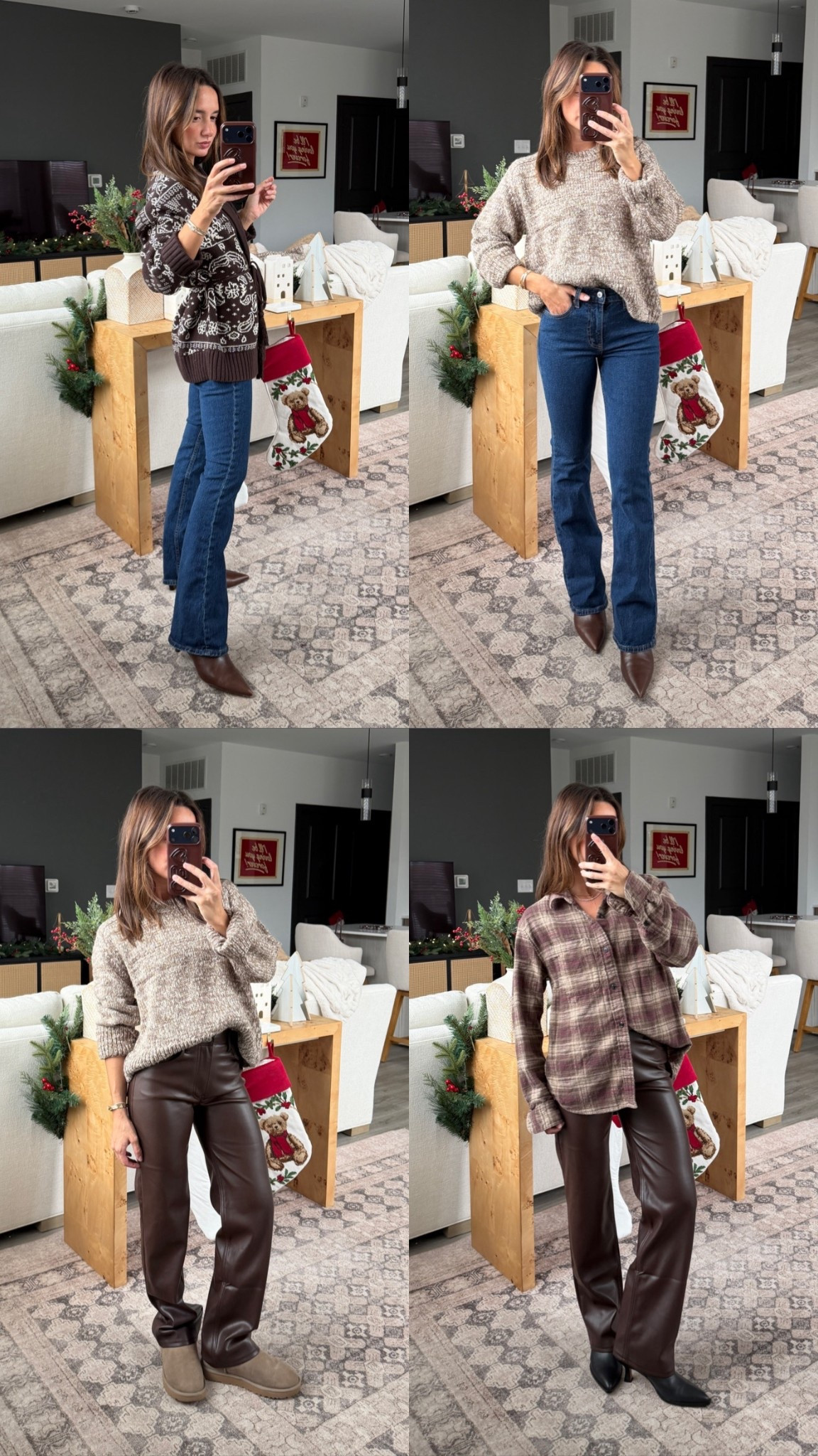 @abercrombie #AbercrombiePartner Abercrombie sale picks! Stack with code CYBERAF for additional 15% off! My sizes below:

Belted Cardigan: small
Bootcut Jeans: 24 short
Slub Flannel: small (men’s)
Madeline Crew Sweater: small
90s Vegan Leather Pants: 24 short

*Offer valid in stores and online from 11/24/2025-12/1/2025 in US/CA. Excludes clearance and gift cards. Online price reflects discount.