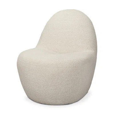 33" Cream Boucle Slipper Chair | Wayfair North America