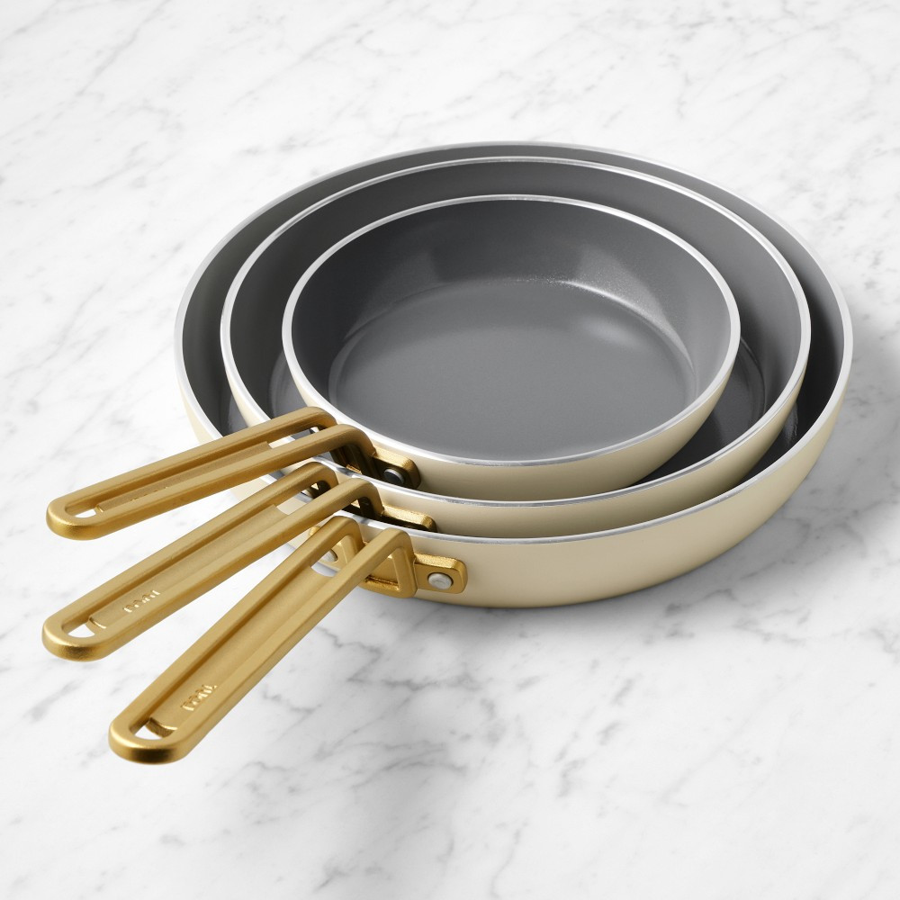 GreenPan™ Stanley Tucci™  Ceramic Nonstick Fry Pans, Set of 3 | Williams-Sonoma