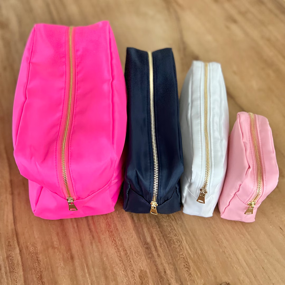 Nylon Bag for Chenille Letter Patches | DIY Dupe | Cosmetic Bag | Make Up Bag | Nylon Bag | Bride... | Etsy (US)