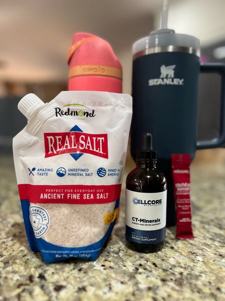 Owala and Stanley Water bottles // My chiropractor recommended some of these hydration / magnesium supplements. Redmond Real Salt - Ancient Fine Sea Salt, Unrefined Mineral Salt on Amazon to help with electrolytes & 
Hydration for #LTKTRAVEL // The Salt Fix book on Amazon 

#LTKfamily #LTKkids #LTKfit