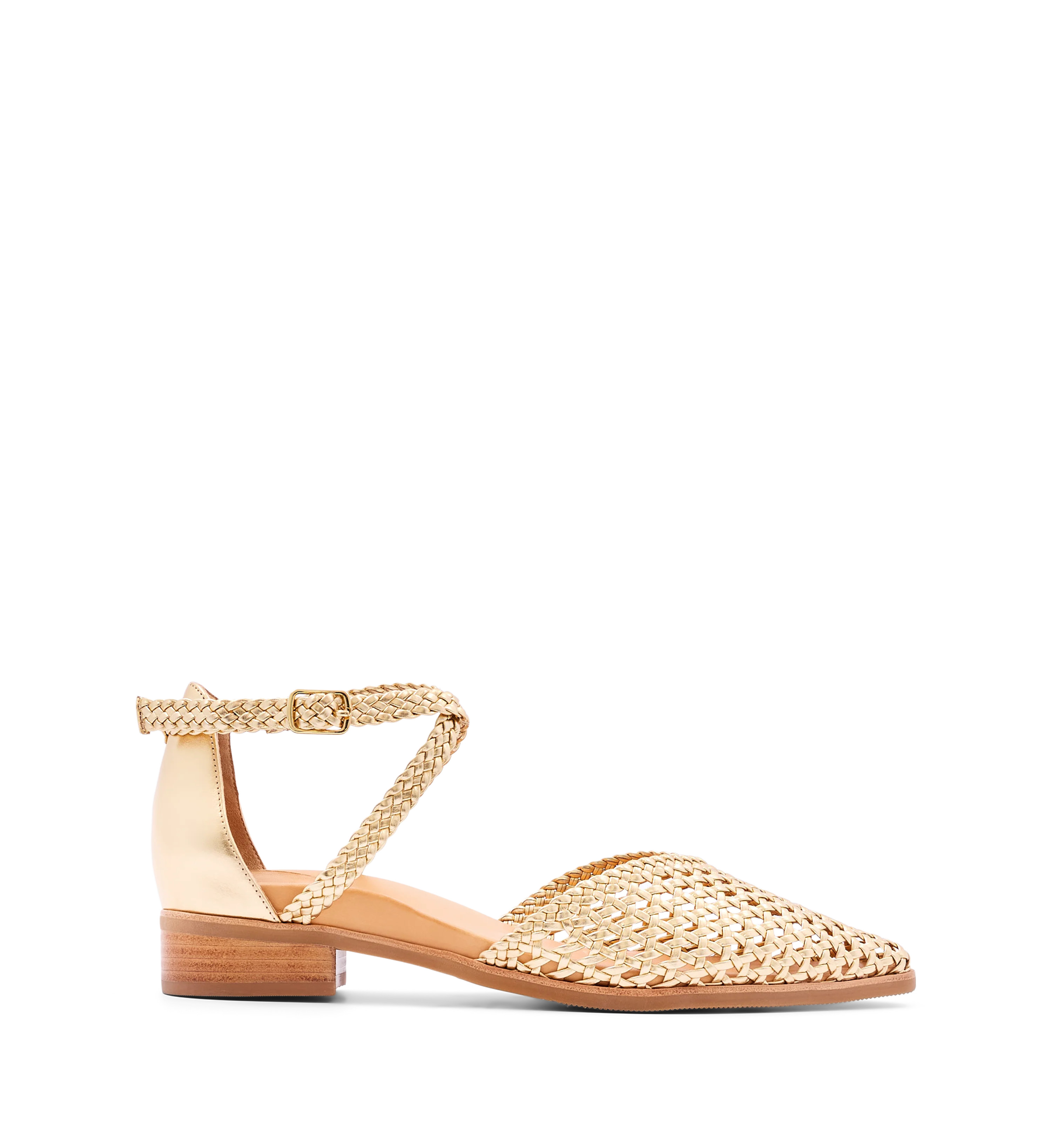 Finchbill Gold Leather Sandals - Bared Footwear | Bared Footwear