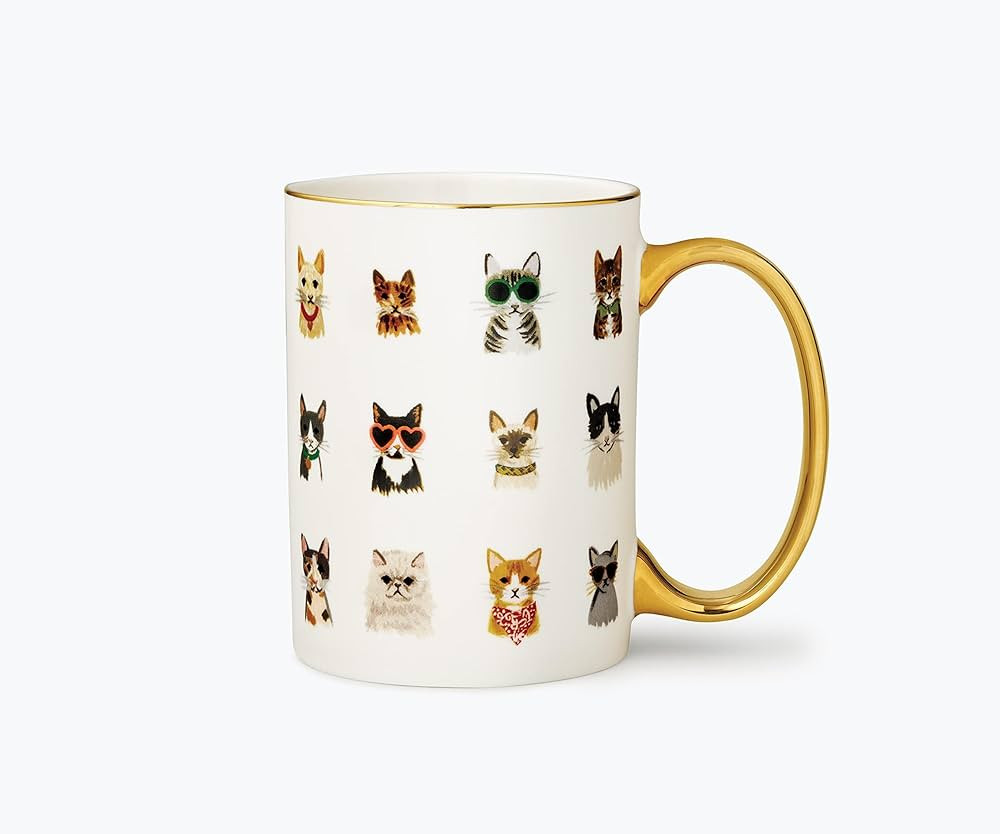 RIFLE PAPER CO. Cool Cats Mug, for Everyday Use and Gatherings with Unique Designs, for Friends a... | Amazon (US)