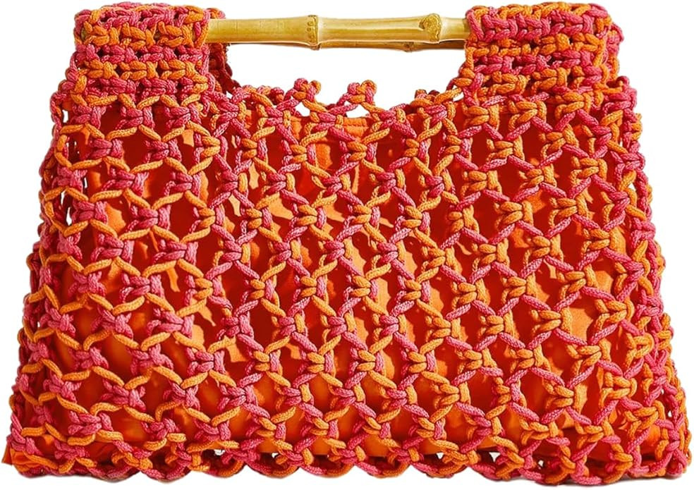 Floerns Women's Straw Bag Handle Beach Clutch Purse Hobo Handbag | Amazon (US)