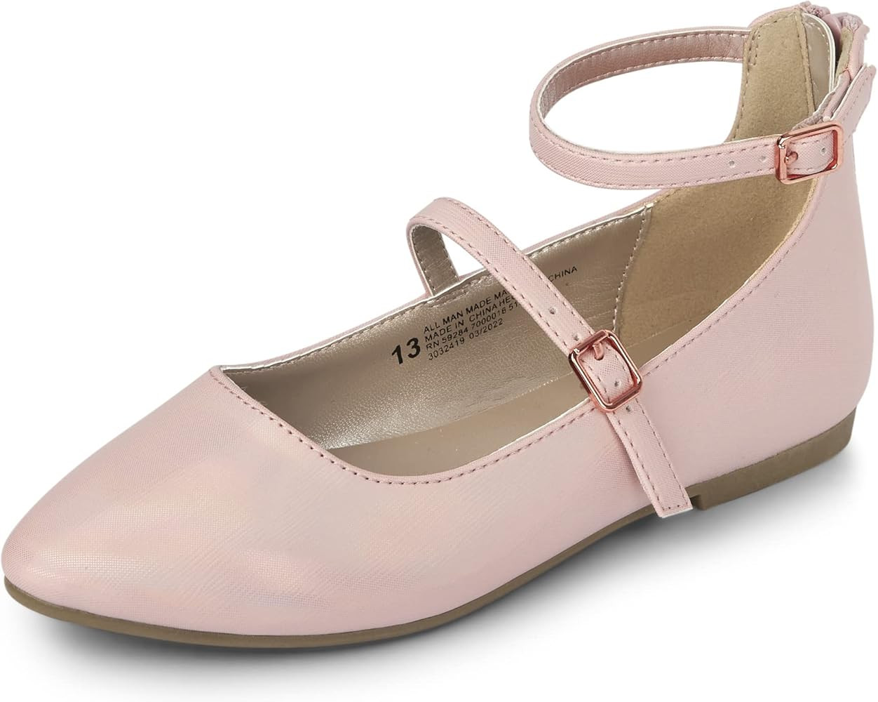 The Children's Place Girls Closed Toe Ballet Flats | Amazon (US)