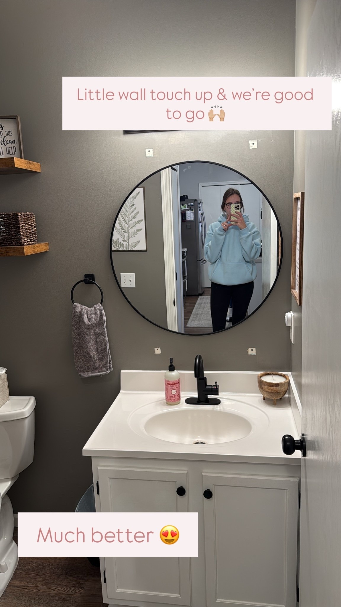 Much better 😍 Little wall touch up & we’re good to go 🙌🏼

#LTKHome #LTKFindsUnder50