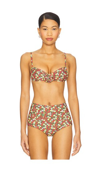 Rosa Devin Bikini Top in Sienna Floral | Revolve Clothing (Global)
