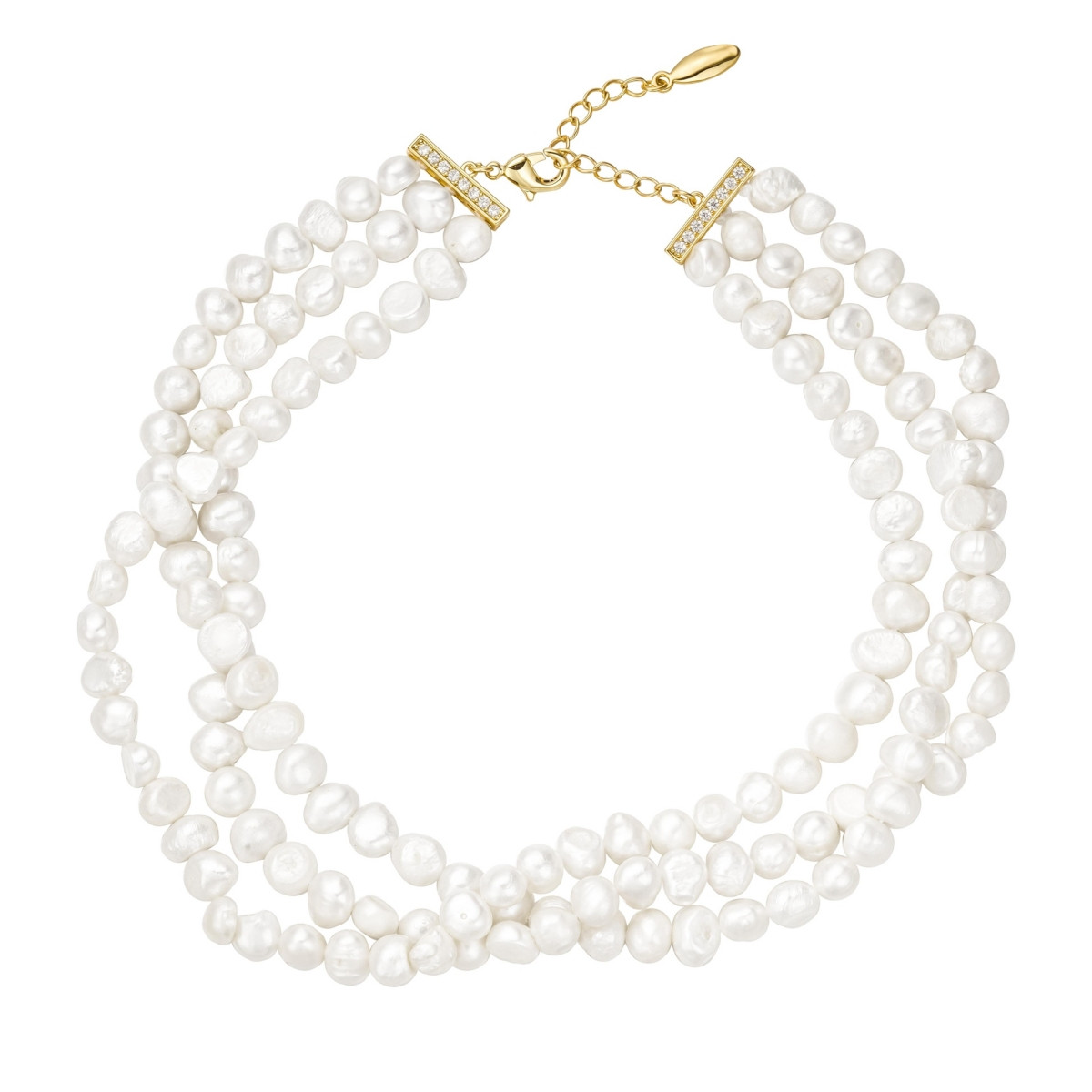 Untamed Petals Ocean Freshwater Pearl Choker - White | Macy's