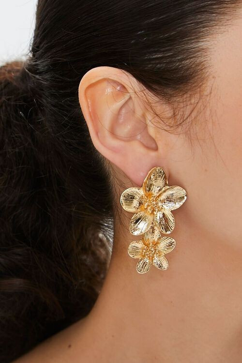 Tiered Floral Drop Earrings | Forever 21 | Forever 21 (US)