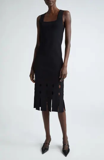 Cutout Fringe Hem Sweater Dress | Nordstrom