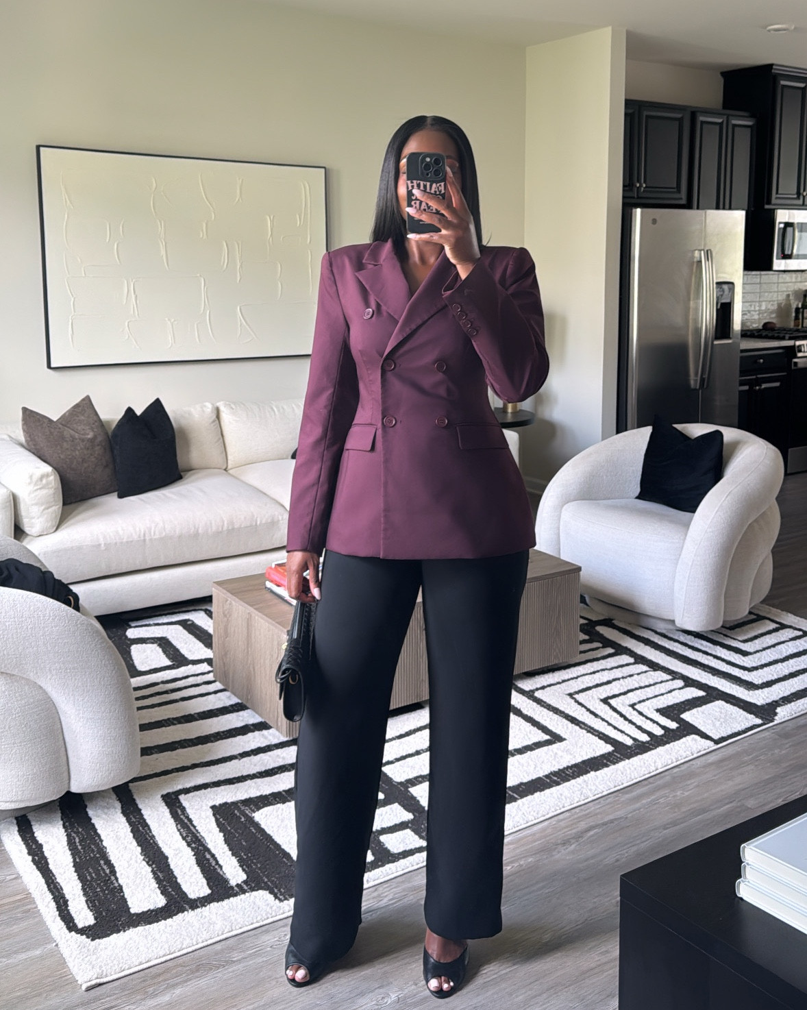 Church outfit of the day 🖤 small in the blazer and medium in the trousers 

#LTKdayinmylife #LTKootd #LTKgrwm