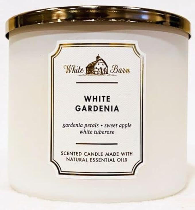 Bath & Body Works, White Barn 3-Wick Candle w/Essential Oils - 14.5 oz - New Core Scents! (White ... | Amazon (US)