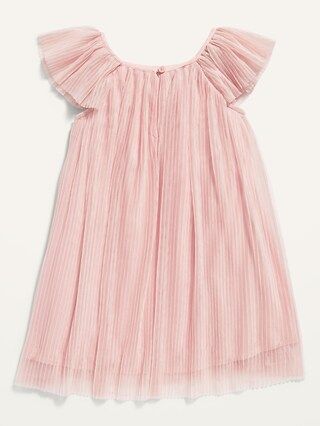 Pleated Crinkle Swing Dress for Toddler Girls | Old Navy (US)